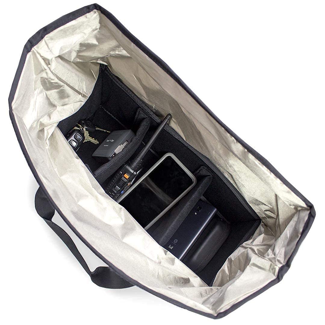 Mission Darkness Faraday Bag - RF Signal Blocking Padded Utility Bag with MOLLE Webbing | Shields Electronics from EMP & Hackers | Perfect for Night Vision Goggles, Scopes, Cameras & Phones | Tactical Gear for Military, Survival & Outdoor Use