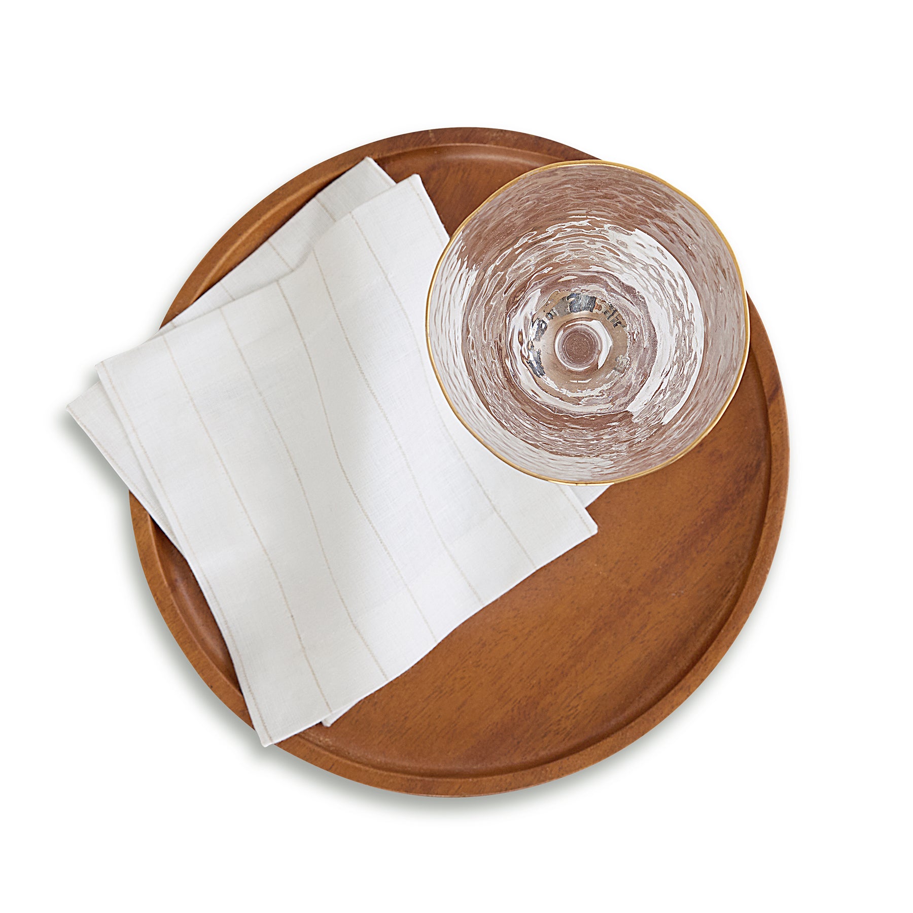 Elegant Pinstripe Cocktail Napkins - Set of 12 Premium Paper Beverage Napkins for Parties, Weddings & Home Entertaining - Perfect for Cocktail Hours, Dinner Parties & Special Occasions