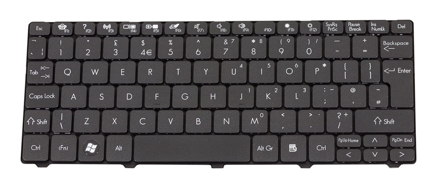 Acer 85KS Black Wired Keyboard - UK Layout, Model KB.I100G.146 | Ergonomic Computer Keyboard for Office, Gaming & Home Use