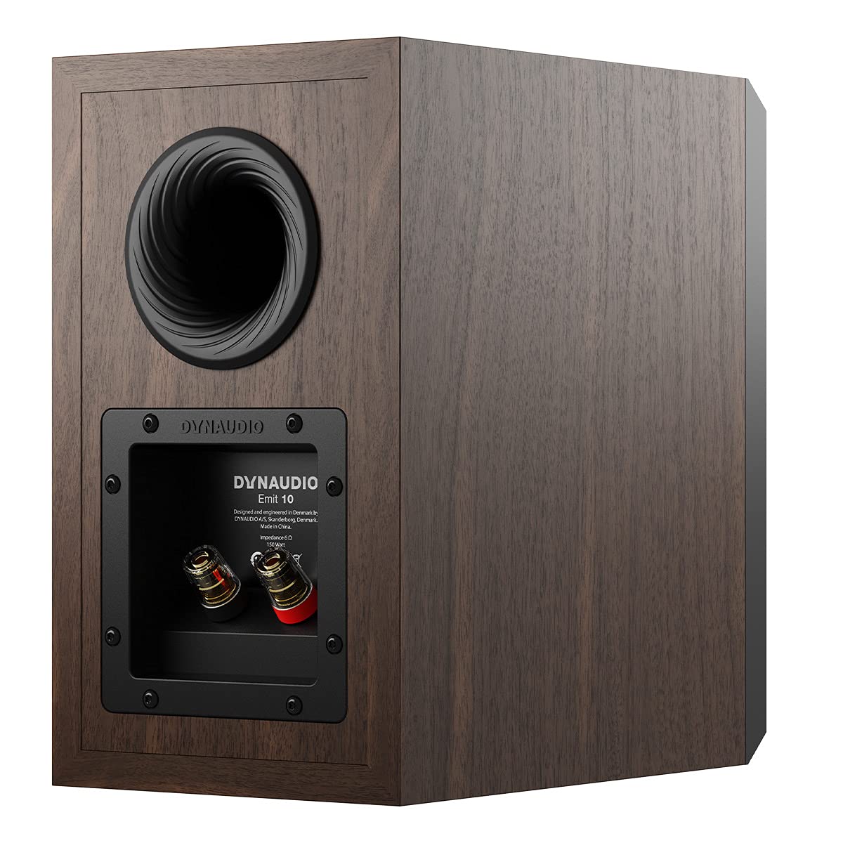 Dynaudio Emit 10 Compact Bookshelf Speakers - Premium Walnut Wood Finish - High-Fidelity Stereo Sound for Home Theater & Music Listening