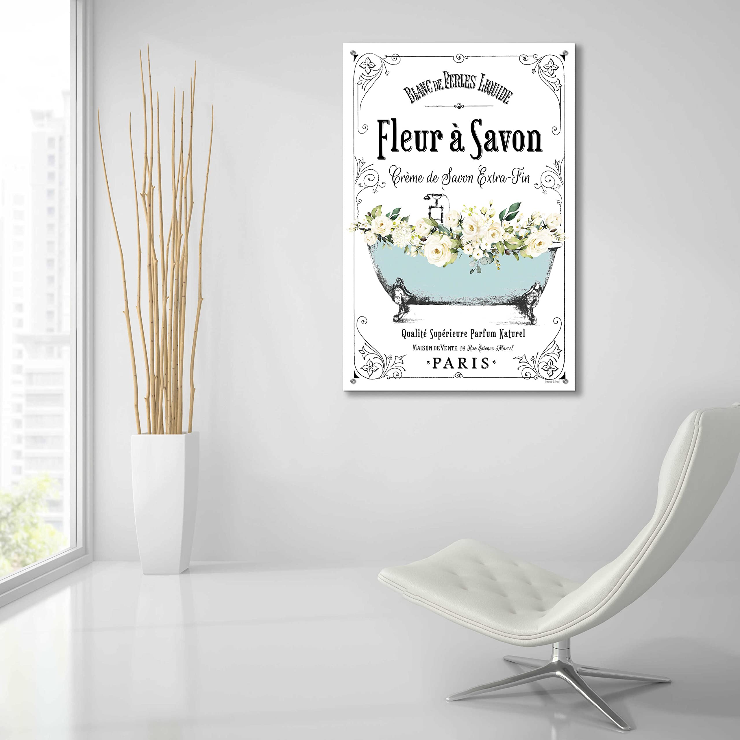 Epic Art 'French Bathroom Set I' by Lettered & Lined - 24