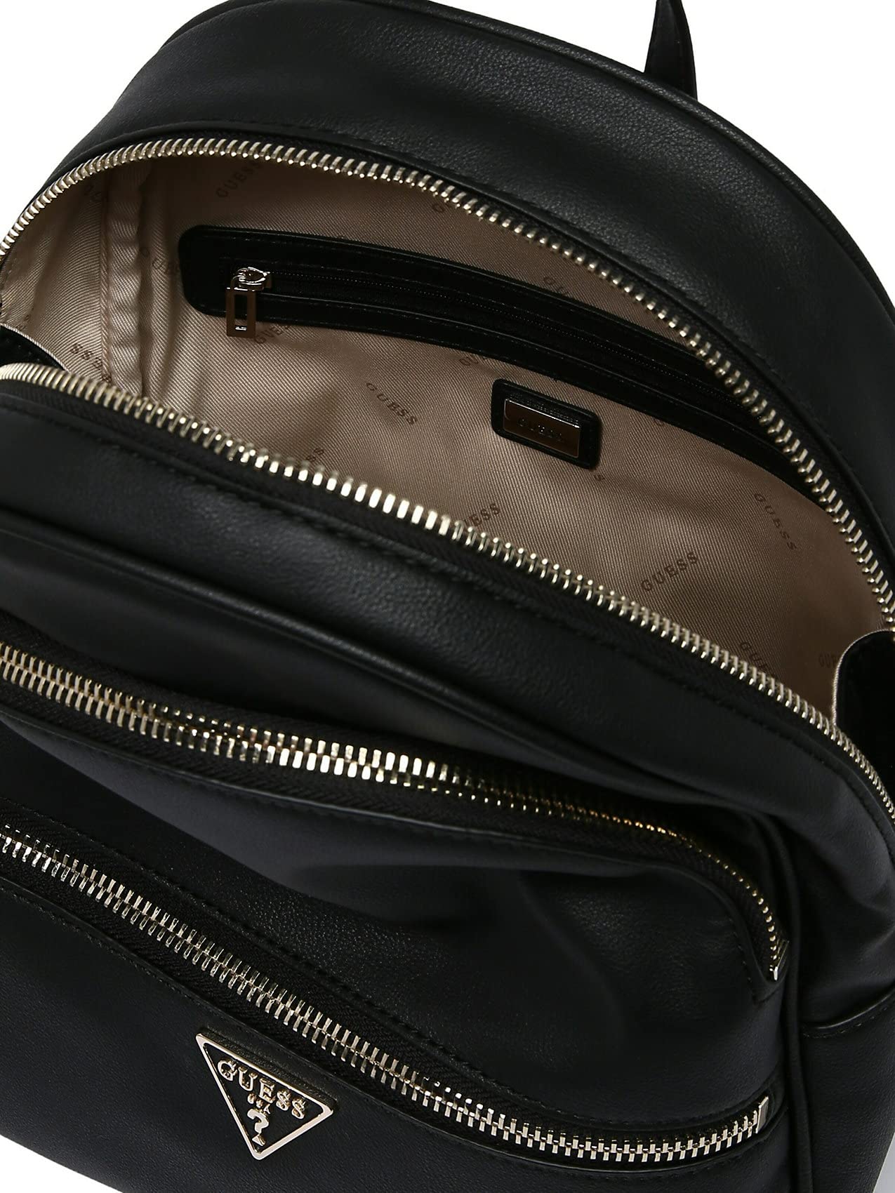 GUESS Manhattan Large Backpack for Women - Stylish & Spacious Laptop Backpack with Multiple Pockets | Perfect for Work, Travel & College Campus Use