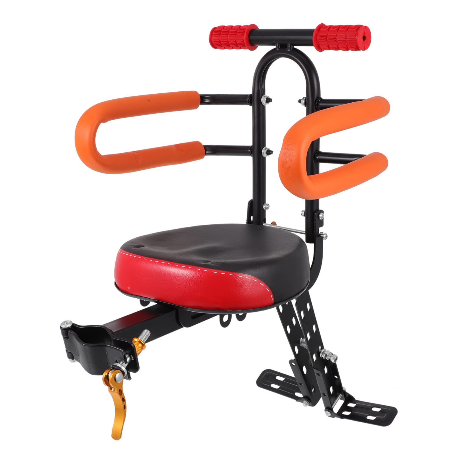 CLISPEED Universal Front Mount Baby Bike Seat - Adjustable & Safe Child Bicycle Carrier for Toddlers 1-4 Years Old | Perfect for Family Rides, Park Outings & Daily Commuting