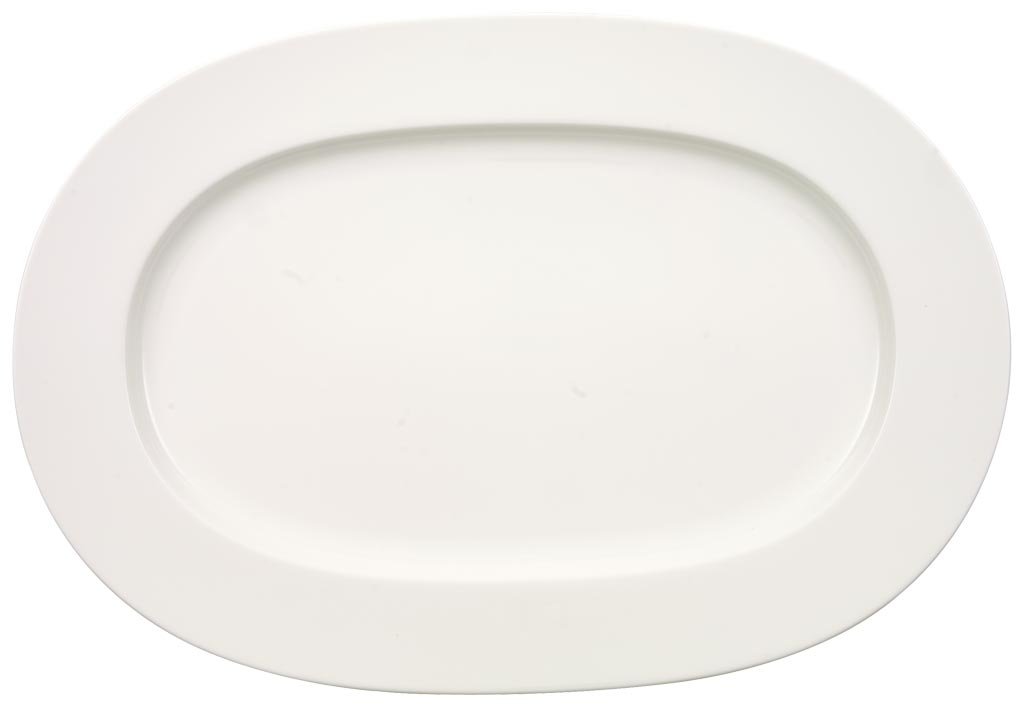 Villeroy & Boch Oval Serving Platter - 16 Inch Premium Bone China Porcelain - Dishwasher & Microwave Safe - Elegant Entertaining Plates - Made in Germany - Perfect for Dinner Parties, Holiday Serving & Wedding Receptions