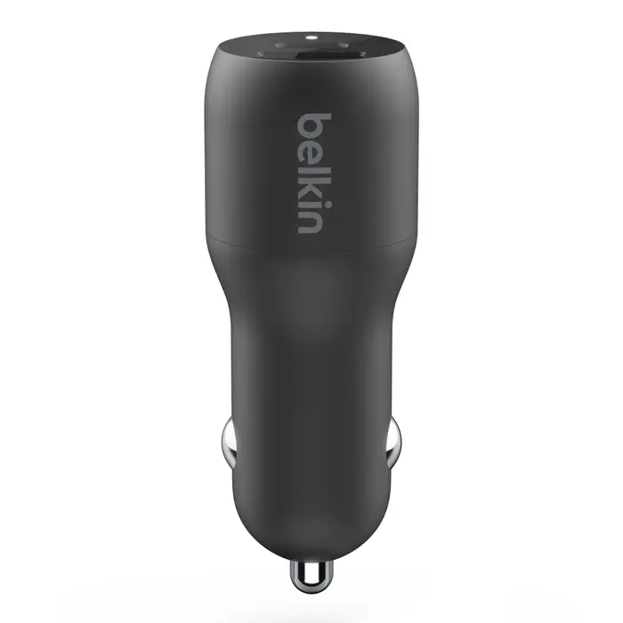Belkin 37W Car Charger with USB-C Cable - Fast Charging for iPhone, Samsung, Pixel & More - Perfect for Road Trips & Commuting
