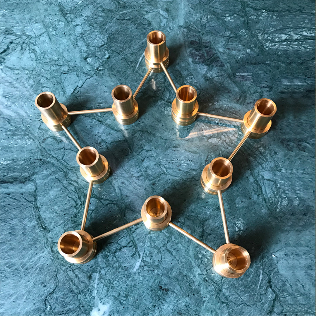 Ox & Denmarq Modern Candle Holder - Minimalist Home Decor for Living Room, Bedroom & Dining Table - Elegant Scandinavian Design for Candles & Tealights (Set of 1) - Perfect for Romantic Dinners, Spa Nights & Cozy Ambiance
