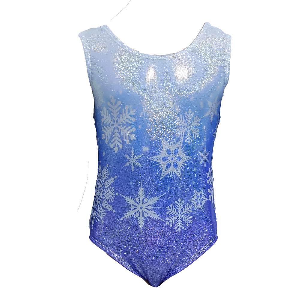 Sparkly Rainbow Gymnastics Leotards for Girls 2-12 Years | Colorful Athletic One-Piece Leotard | Perfect for Dance, Gymnastics & Performance