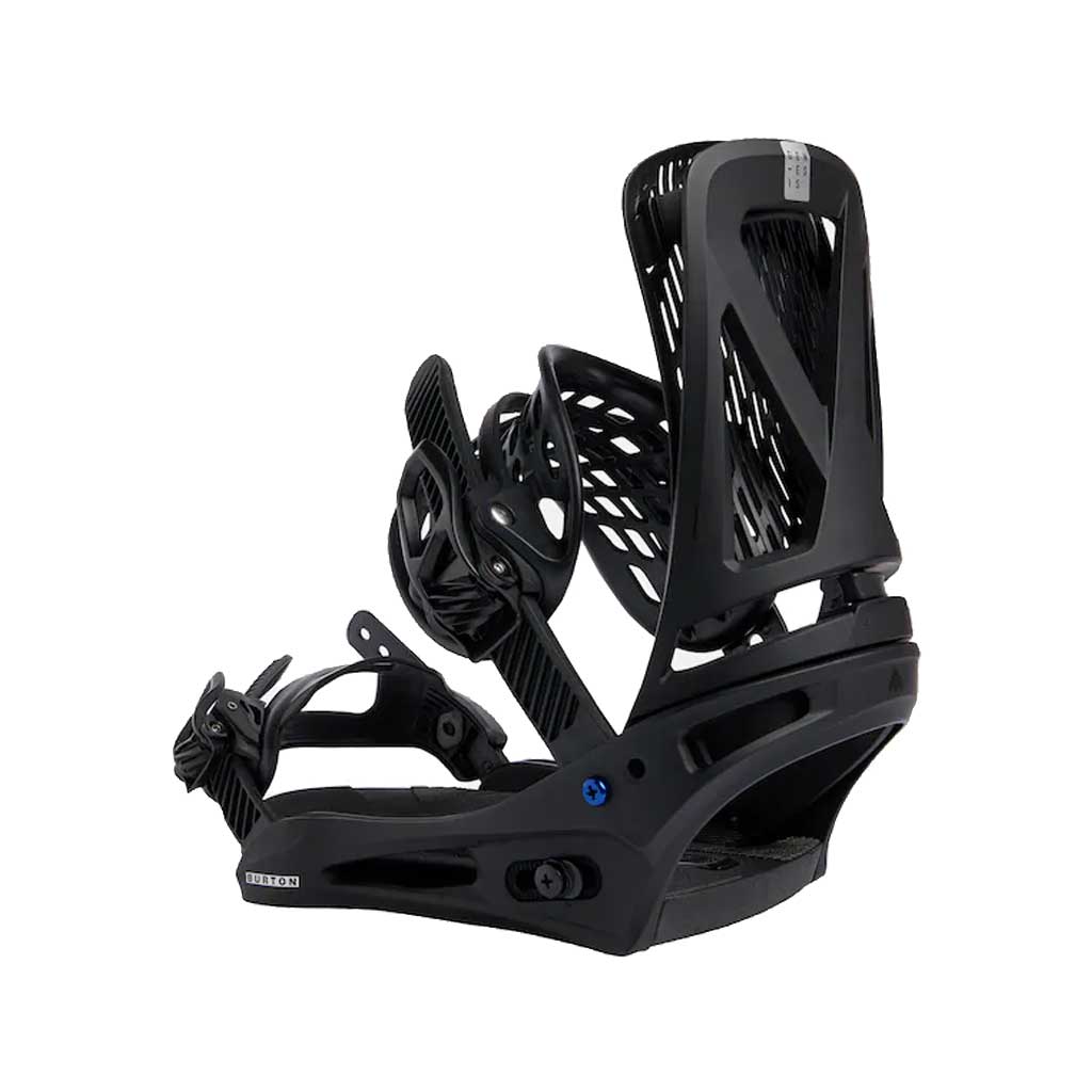 Burton 24/25 Genesis Re:Flex Snowboard Bindings - Black | All-Mountain Freestyle Snowboard Bindings for Men & Women | Perfect for Powder, Park & Backcountry Riding