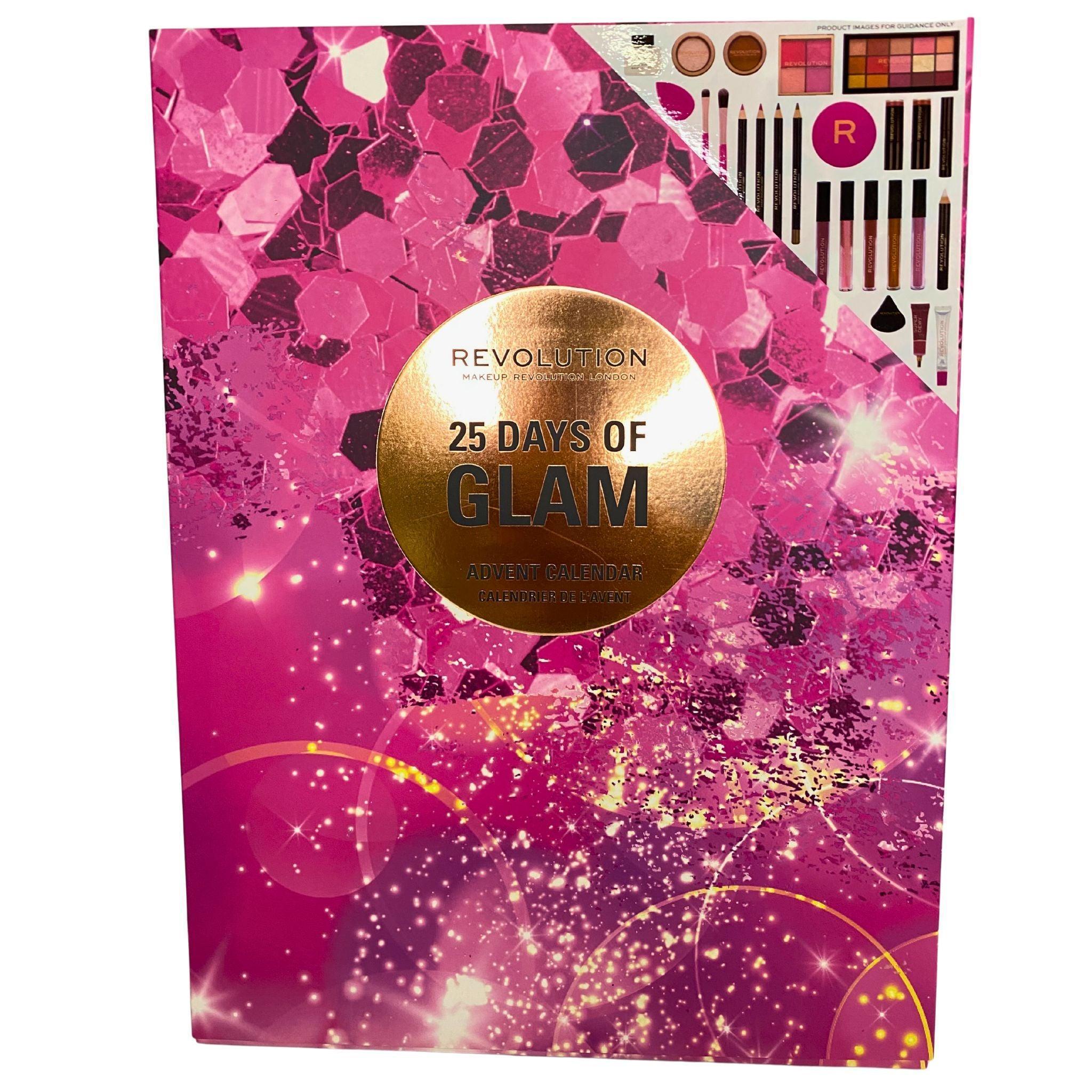 Revolution Makeup Revolution London 25 Days of Glam Advent Calendar (6 Pcs) - Perfect for Christmas Gifts, Holiday Countdown & Beauty Lovers