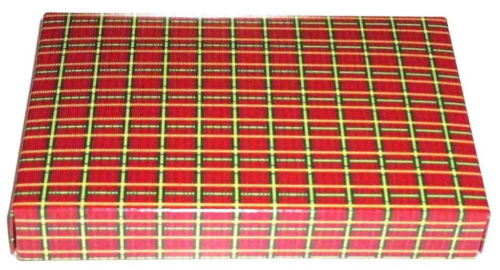 Scott's Cakes Christmas Chocolate Dutch Mints - 8 oz Holiday Gift Box with Plaid Design - Perfect for Christmas Gifts, Stocking Stuffers & Holiday Parties
