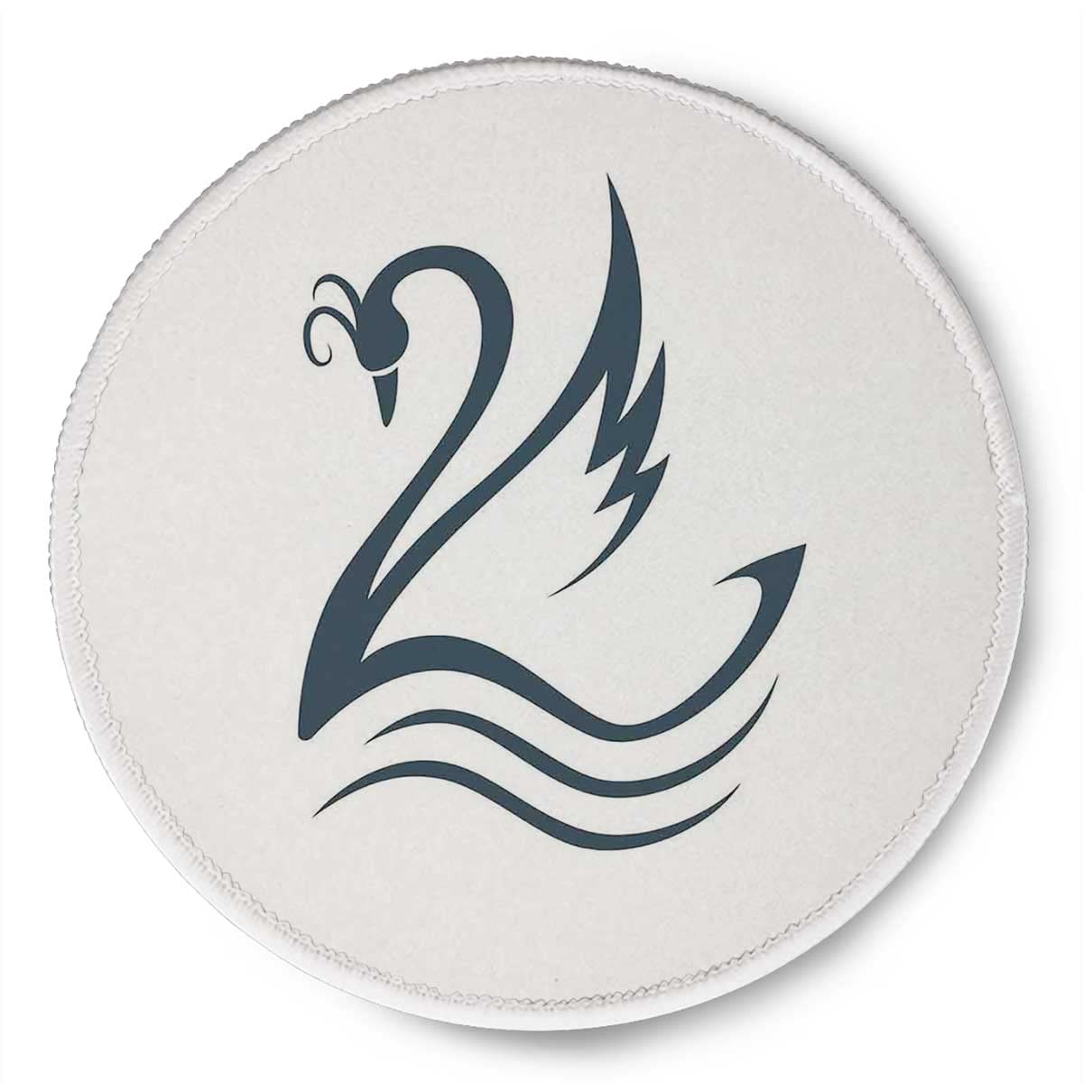 Premium Small Mouse Pad Set (2PCS) - Non-Slip Rubber Base, Waterproof, 7.9×7.9×0.12 inches - Perfect for Laptop, Wireless Mouse, Home Office & Travel - Swan Design with Elegant Curves for Enhanced Workspace Aesthetics