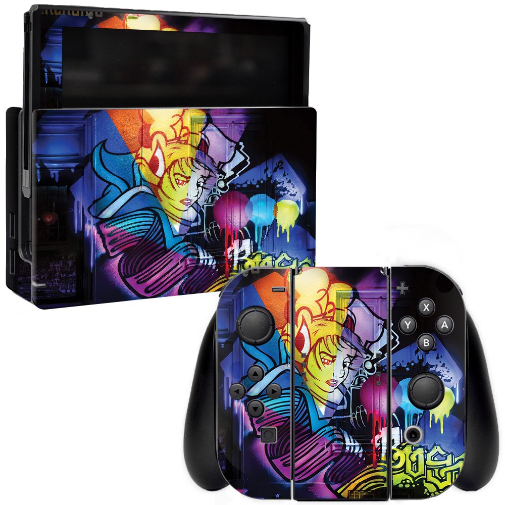 MightySkins Midnight Mischief Vinyl Decal Wrap Cover for Nintendo Switch - Protective, Durable, Customizable Skin | Easy to Apply & Remove | Made in USA | Perfect for Gaming, Travel & Personalization