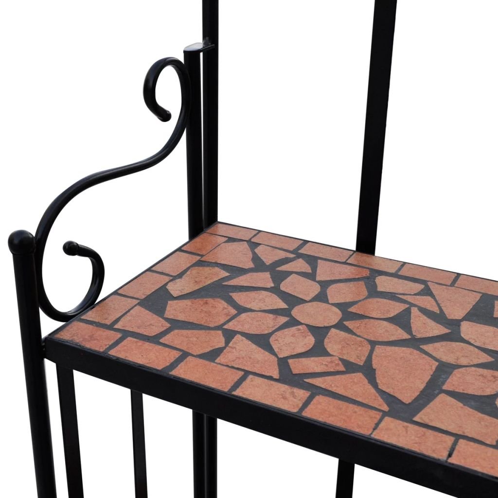 3-Tier Iron Plant Stand for Indoor & Outdoor Use - 22.8