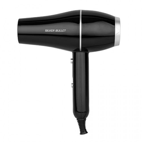 Silver Bullet Professional Hair Dryer 1900W - Fast Drying & Salon Quality for Home & Travel Use