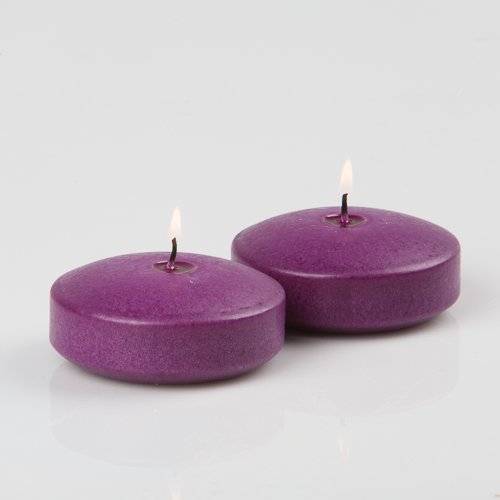 96-Pack Purple Floating Candles 3 Inch - Romantic Wedding Decor, Bath Relaxation, Pool Party Centerpiece for Special Occasions