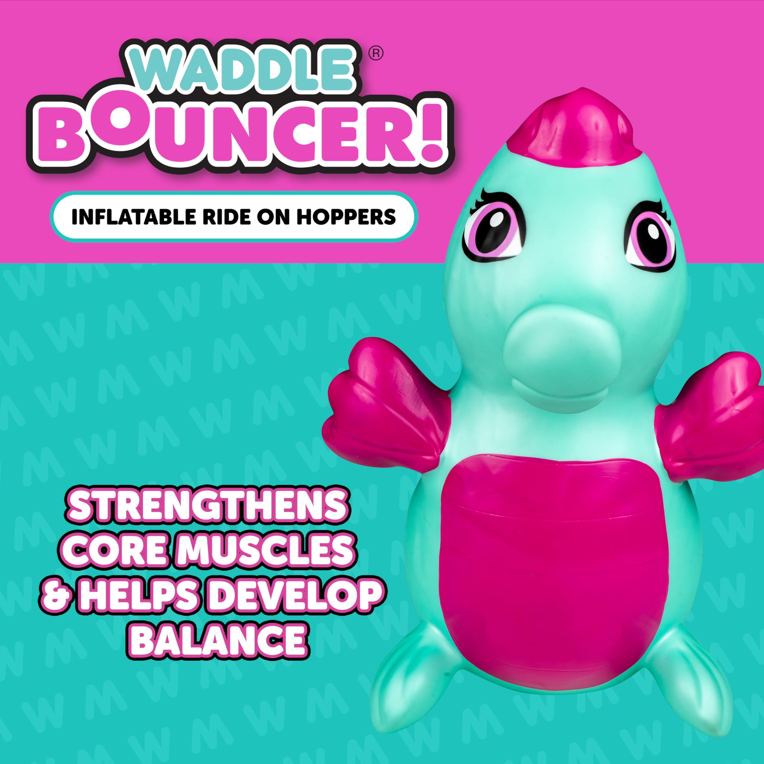 Inflatable Animal Hopper Toy - Bouncy Ride-On for Kids Ages 2+, Fun Indoor & Outdoor Play with Pump Included - Perfect for Birthday Gifts, Backyard Play & Preschool Activities