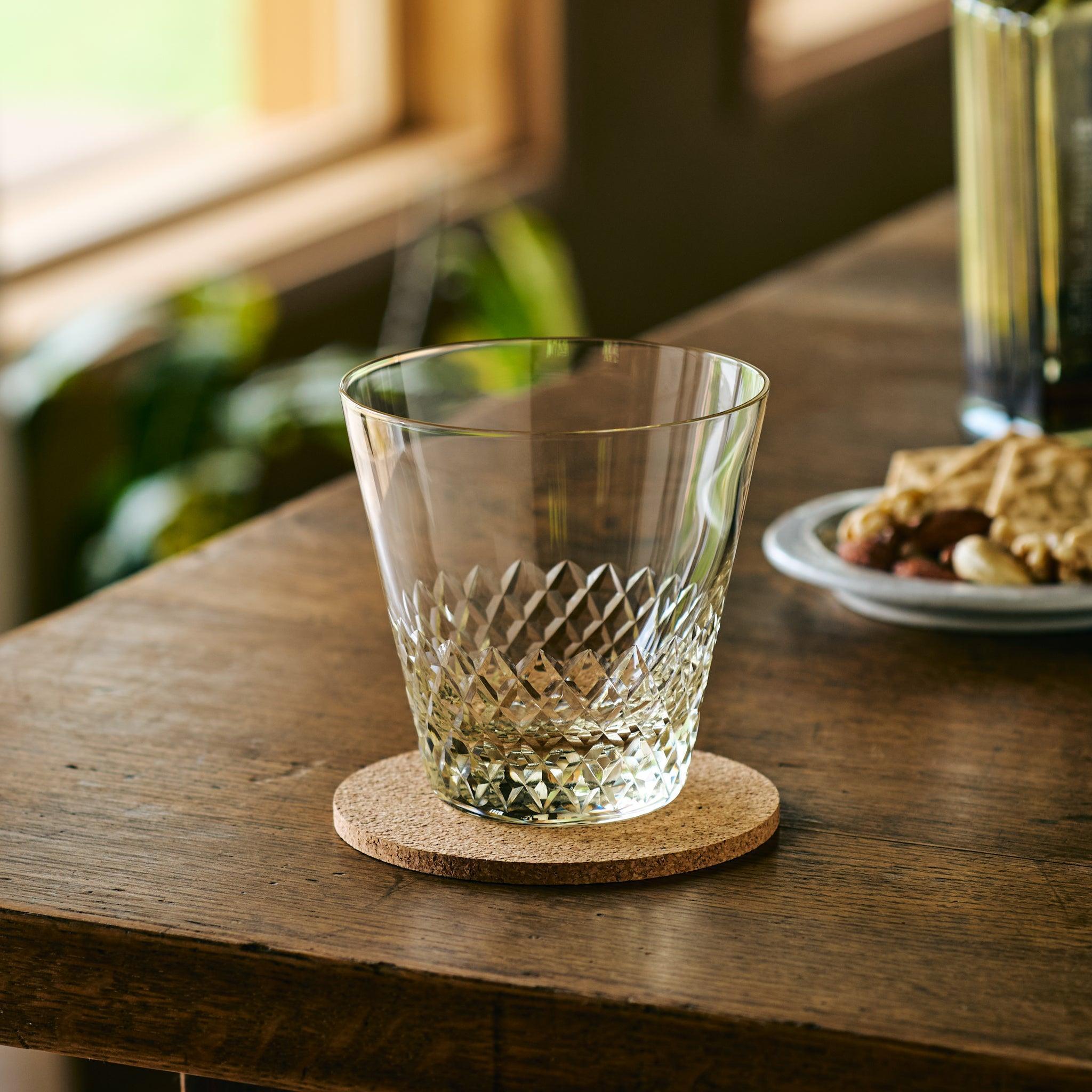 Vintage Style Rocks Glasses - Set of 4 Old Fashioned Whiskey Glasses for Bourbon, Scotch & Cocktails - Perfect for Home Bar, Gifts & Entertaining