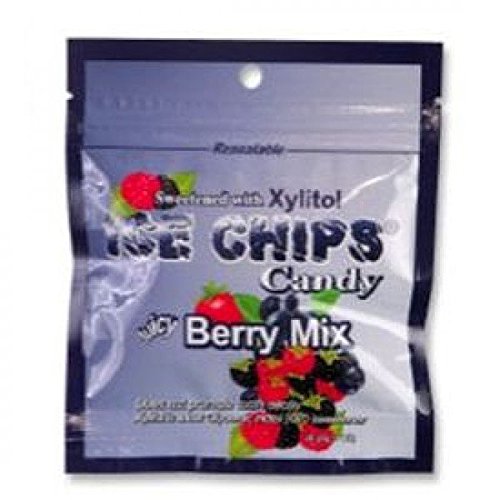 Xylitol Ice Chips Candy - 8 Pack Assortment (1 oz Resealable Pouches) | Sugar-Free, Low-Calorie Snack for Diabetics & Keto Diet | Perfect for Office, Travel & Fresh Breath