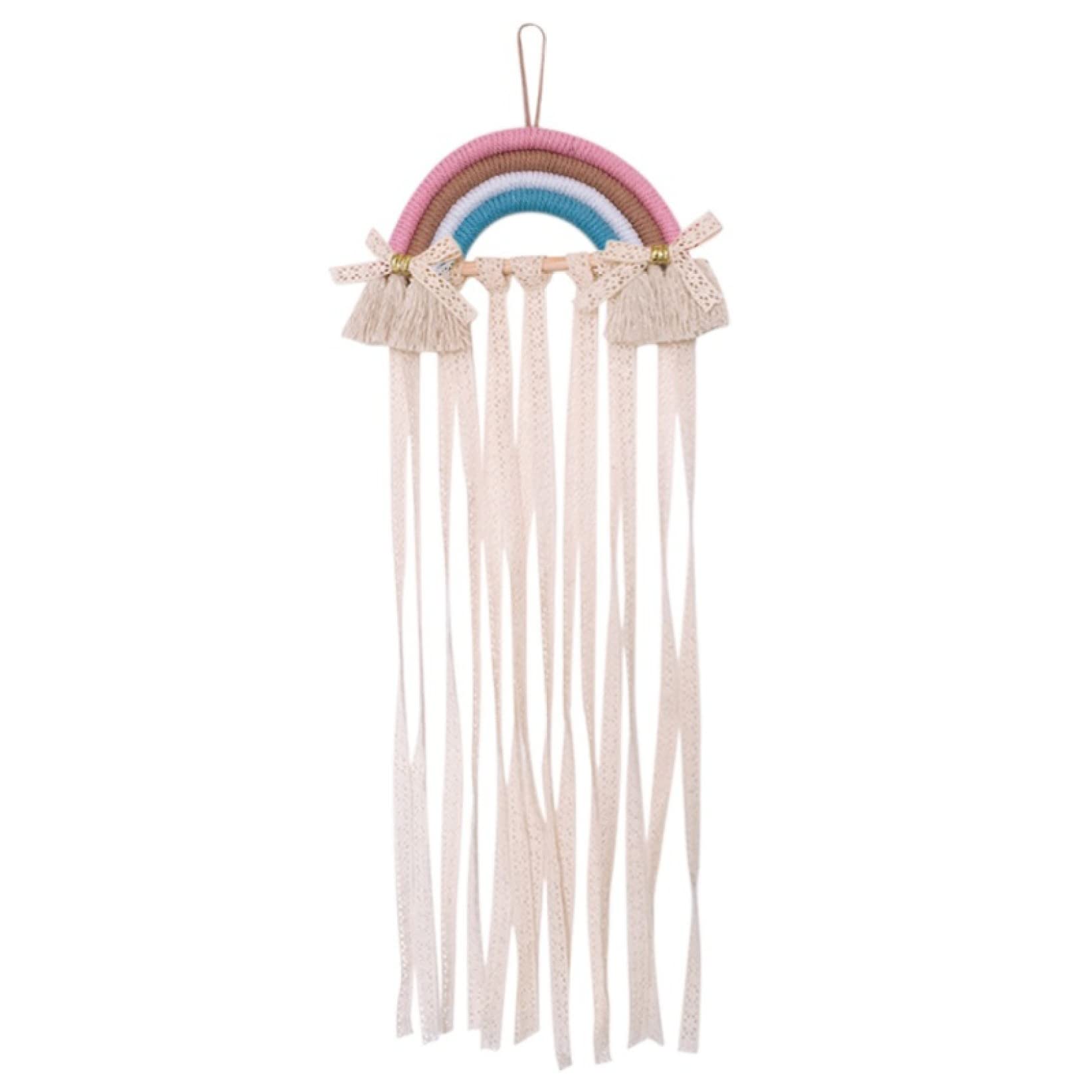 Rainbow Wall-Mounted Hairband Storage Belt - Barrette & Hair Clips Organizer Holder for DIY Home Decoration | Perfect for Bedroom, Bathroom & Kids Room Organization