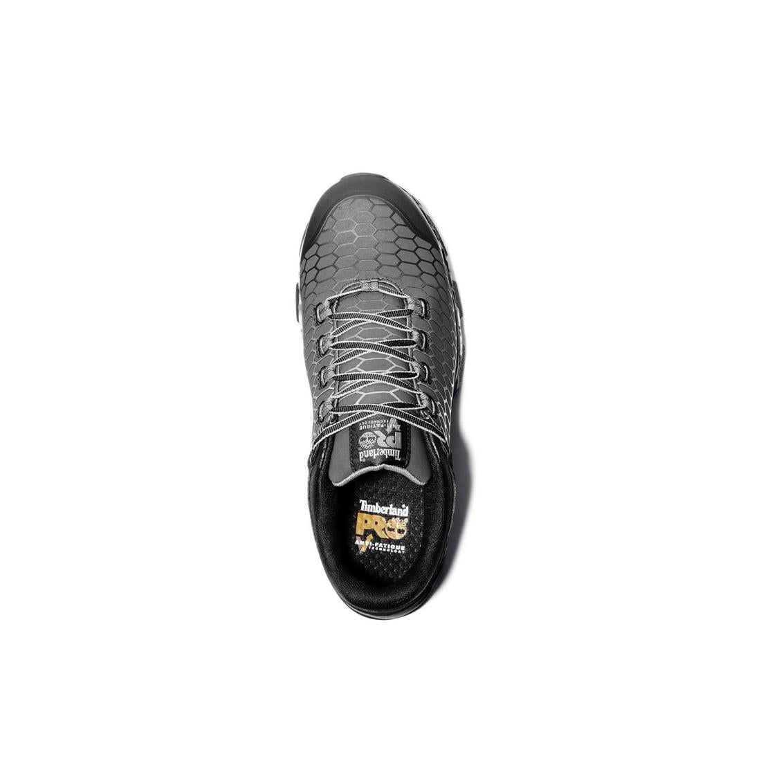 Powertrain Sport Alloy Toe Work Shoes for Men - Grey & Black Safety Shoes - Lightweight & Comfortable for Construction, Warehouse & Industrial Work