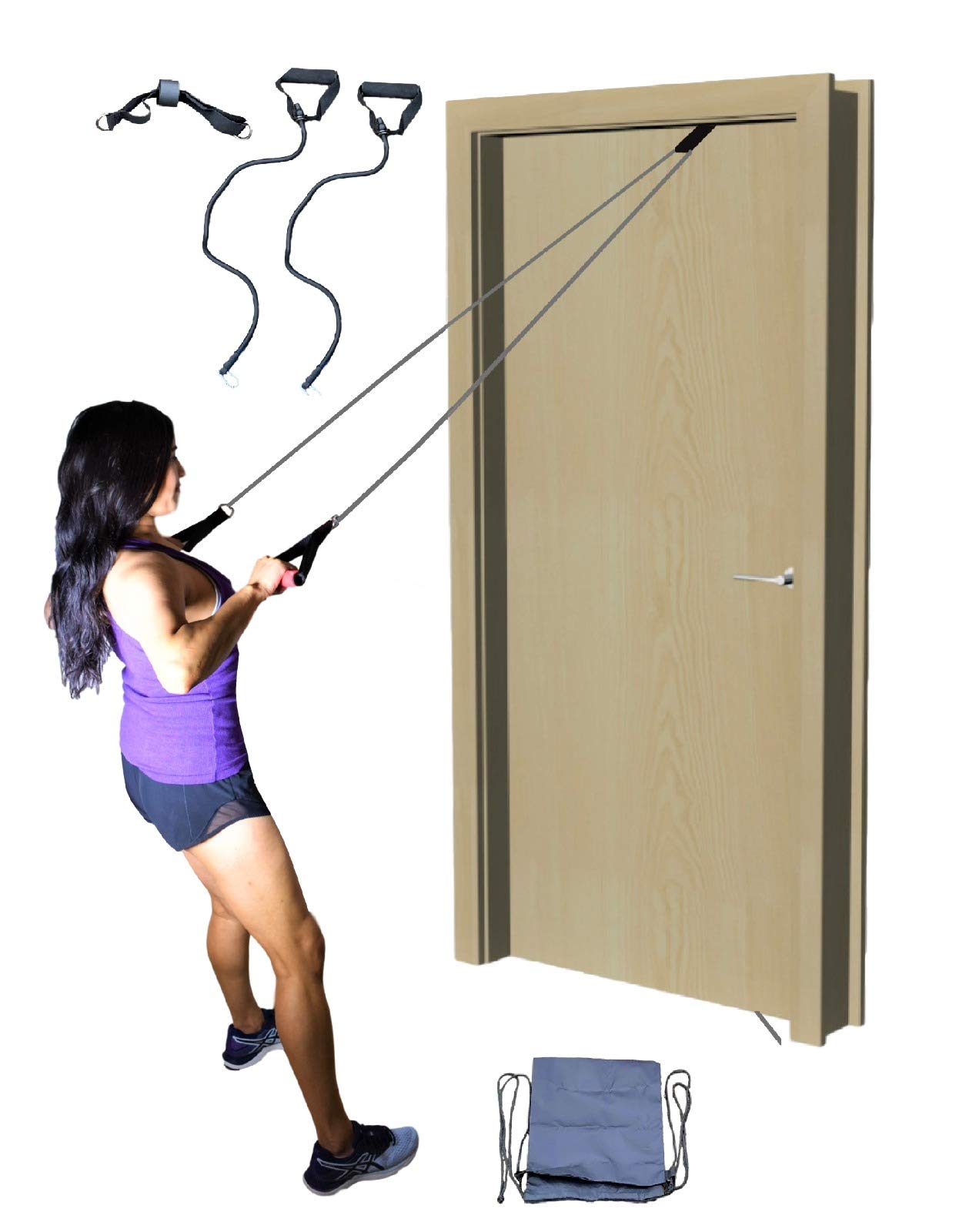 Portable Pilates Bar Kit with Resistance Bands & Door Anchor - Full Body Toning, Yoga & Home Workout Equipment for Women & Men | Perfect for Home Gym, Pilates, Yoga & Stretching Exercises