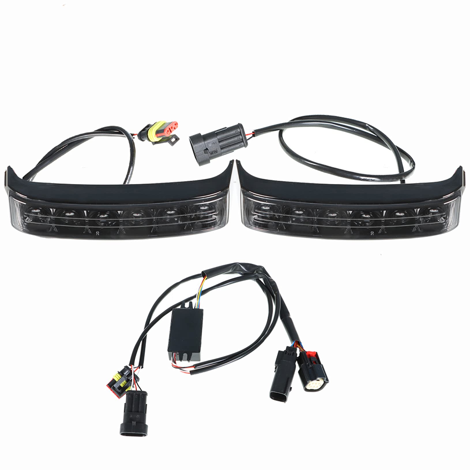 LABLT Saddlebag LED Run Brake Turn Lights Replacement for Harley Davidson CVO Street Glide Electra Glide Road Glide Ultra Limited 2014-2020 - Waterproof Motorcycle Tail Lights for Night Riding & Safety Enhancement