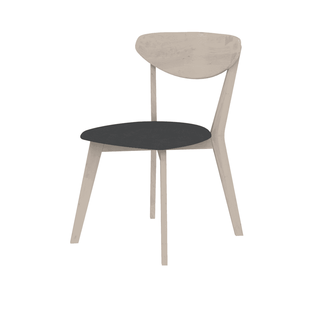 Fidda Solid Wood Dining Chair - Sturdy & Comfortable Wooden Chair for Kitchen, Dining Room, and Home Decor