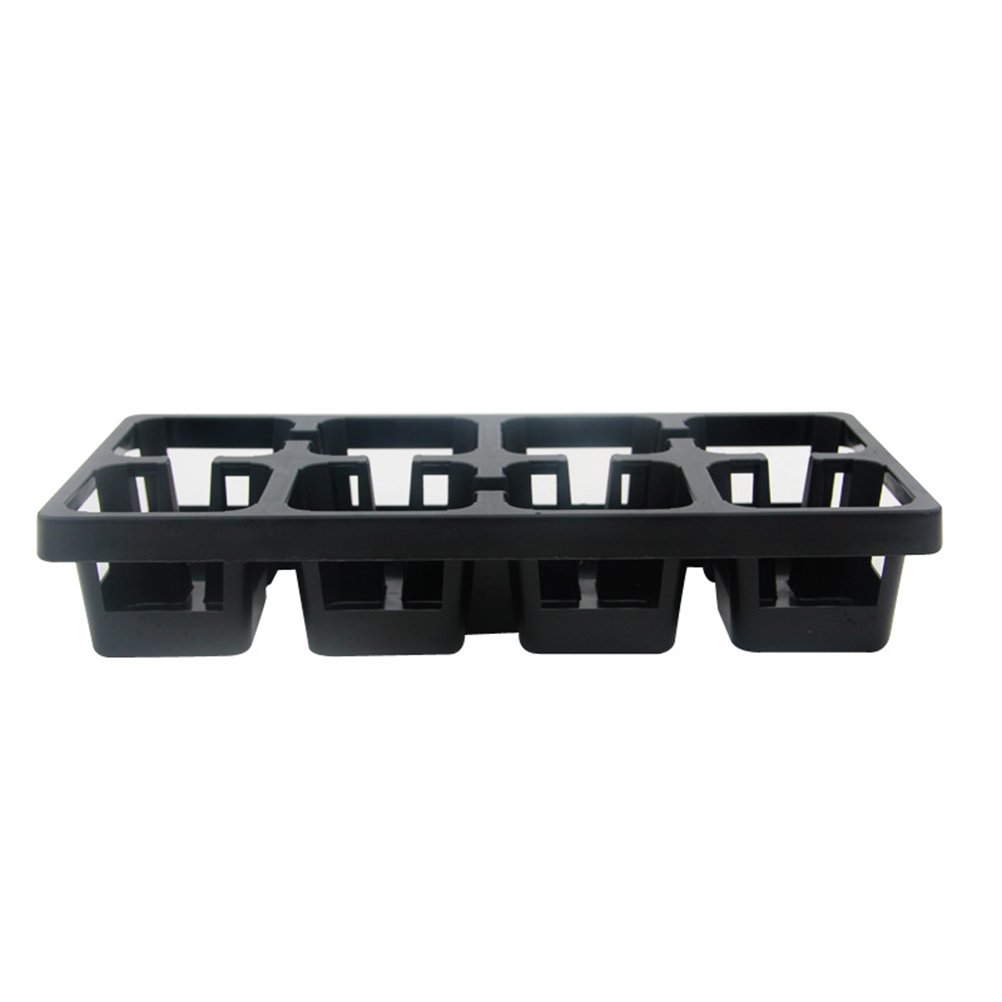 Hemoton 8-Pack Cactus Pots - Small Succulent Planters with Drainage Holes for Indoor/Outdoor Plants, Home Decor, Office Desk & Garden Use