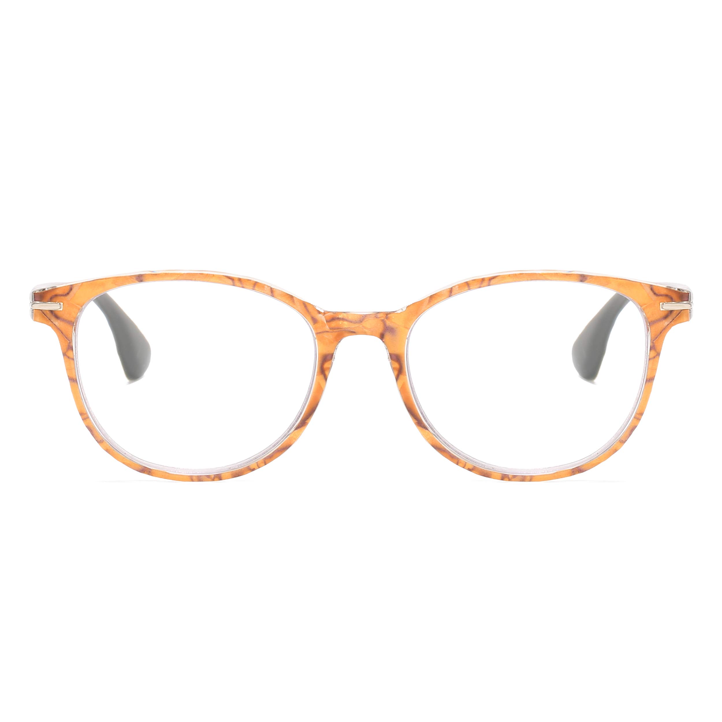 Blue Light Blocking Reading Glasses for Women - Anti Glare Computer Glasses with Spring Hinge & Floral Pattern - Perfect for Office Work, Screen Time & Book Reading