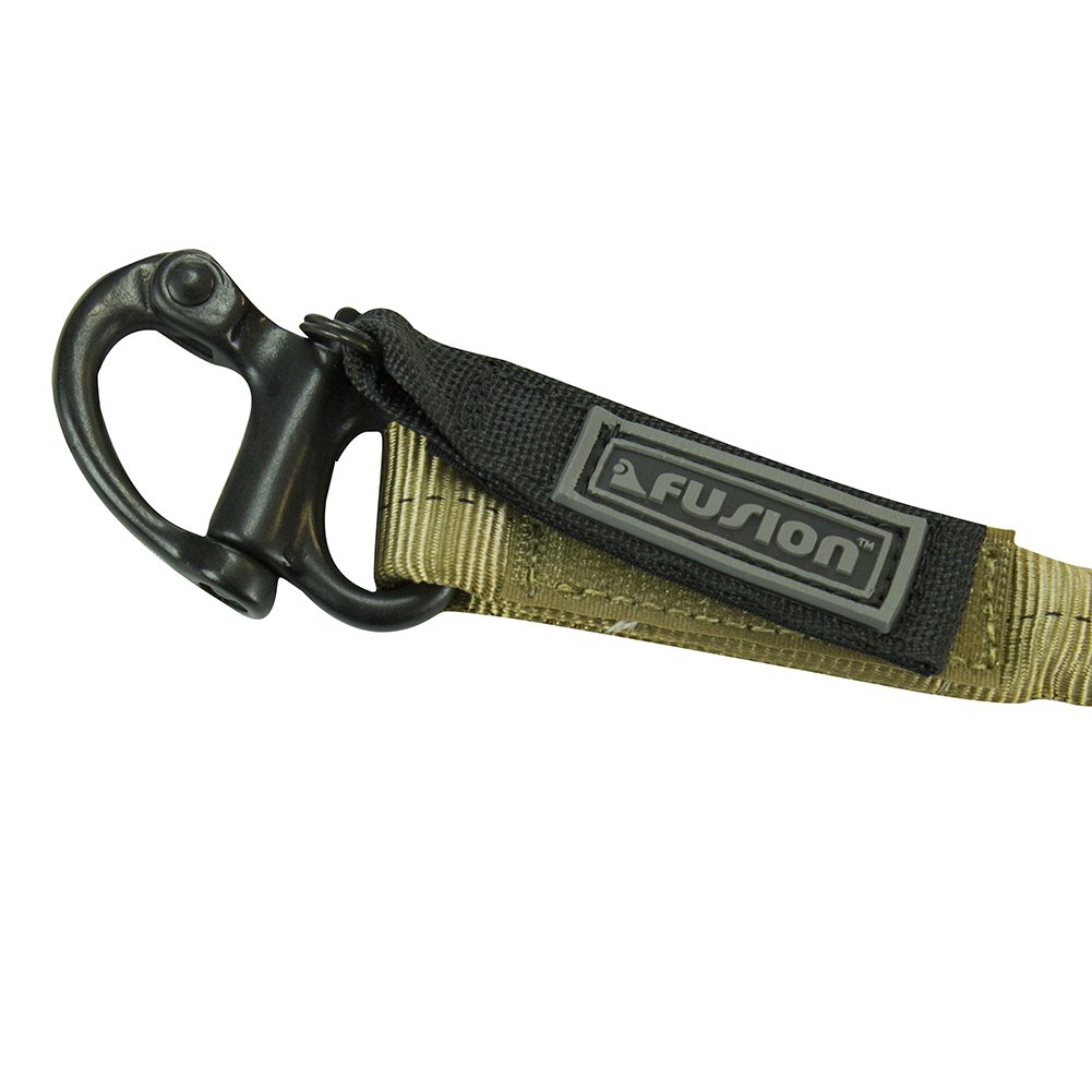 Fusion Climb Safety Lanyard with Snap Hook & D-Ring Shackle - Adjustable Fall Protection for Construction, Roofing & Climbing | OSHA Compliant Personal Safety Gear