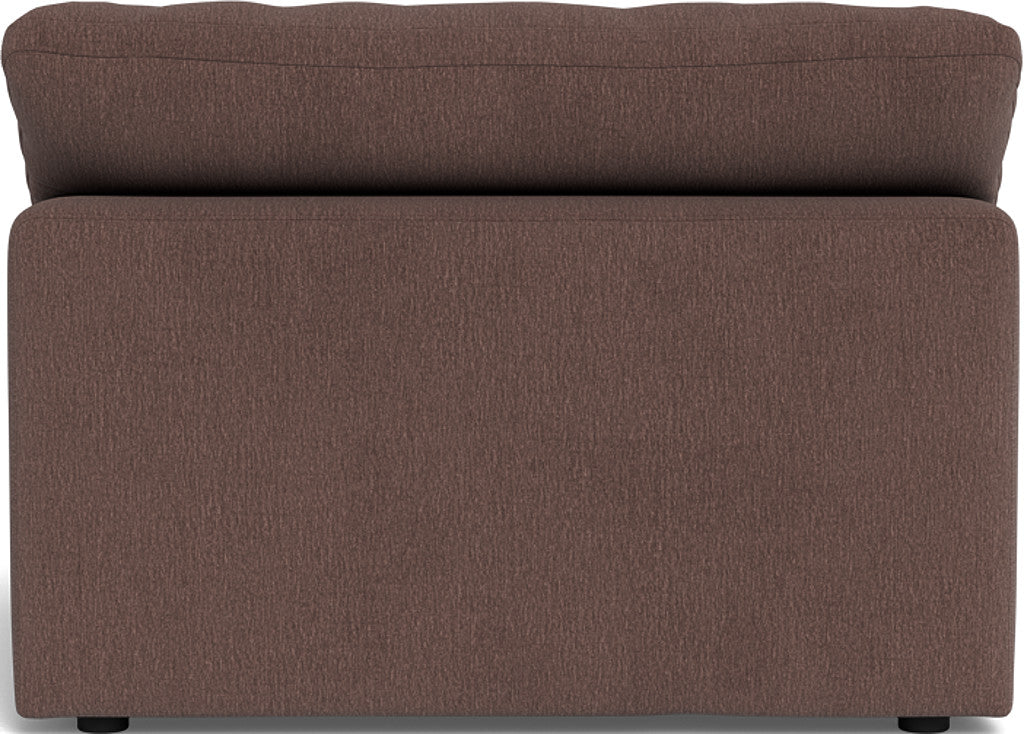 Fluffy Armless Chair - Ultra Soft Comfortable Accent Chair for Living Room, Bedroom, or Office - Perfect for Relaxing, Reading, and Lounging