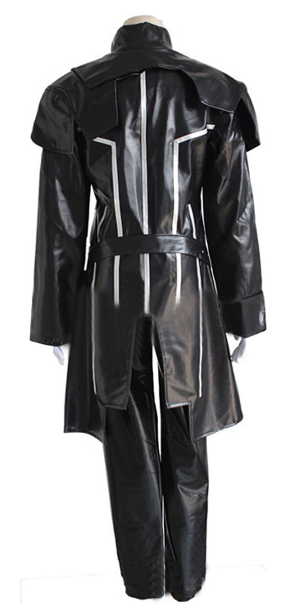 Anime Halloween TSUTSUGAMI Gai Black Faux Leather Jacket Uniform Cosplay Costume - Perfect for Halloween Parties, Anime Conventions & Cosplay Events