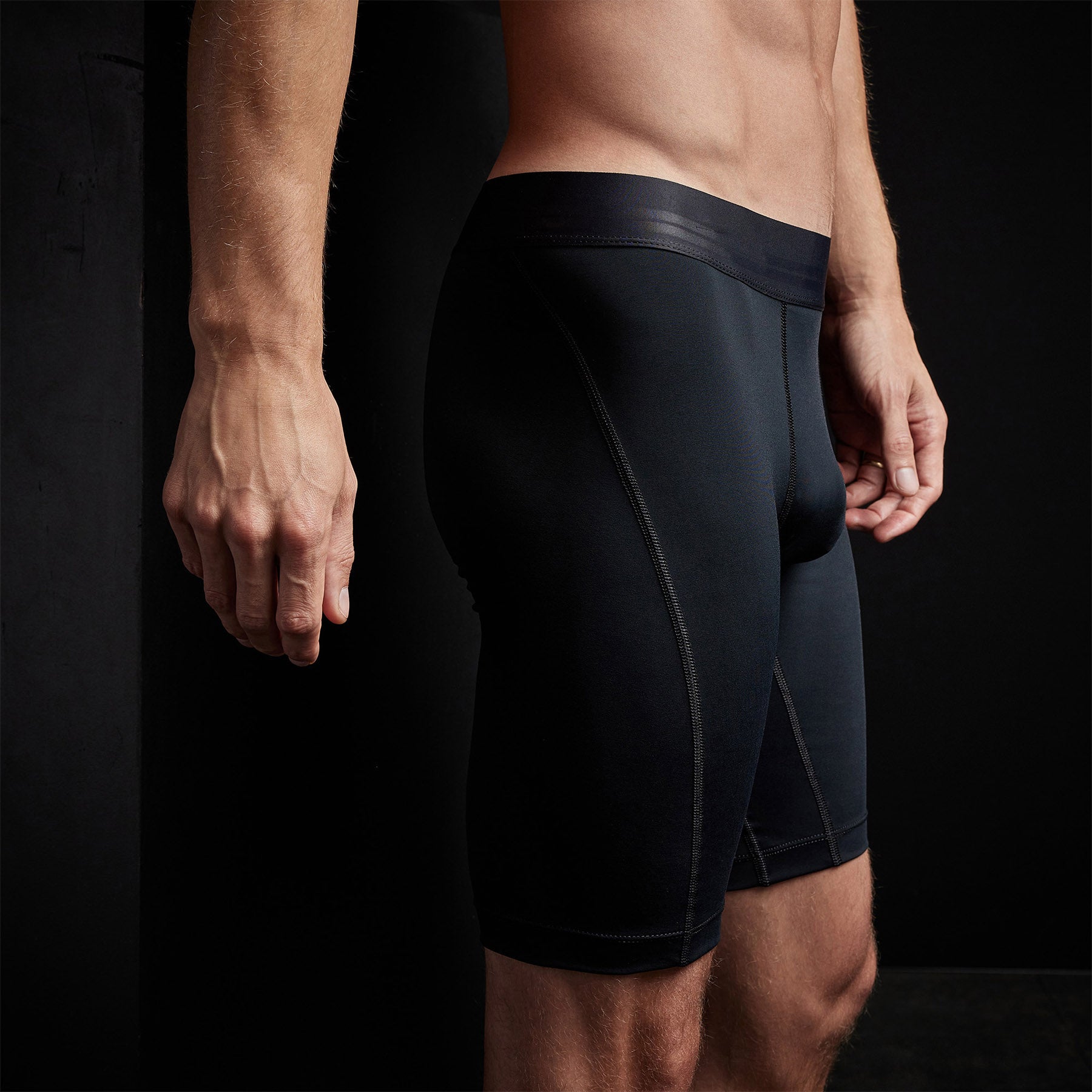Men's Athletic Long Boxer Briefs - Breathable & Comfortable Underwear for Sports & Workout - Black    Perfect for Gym, Running, Yoga & Everyday Wear - Moisture Wicking & Stretch Fabric for All-Day Comfort