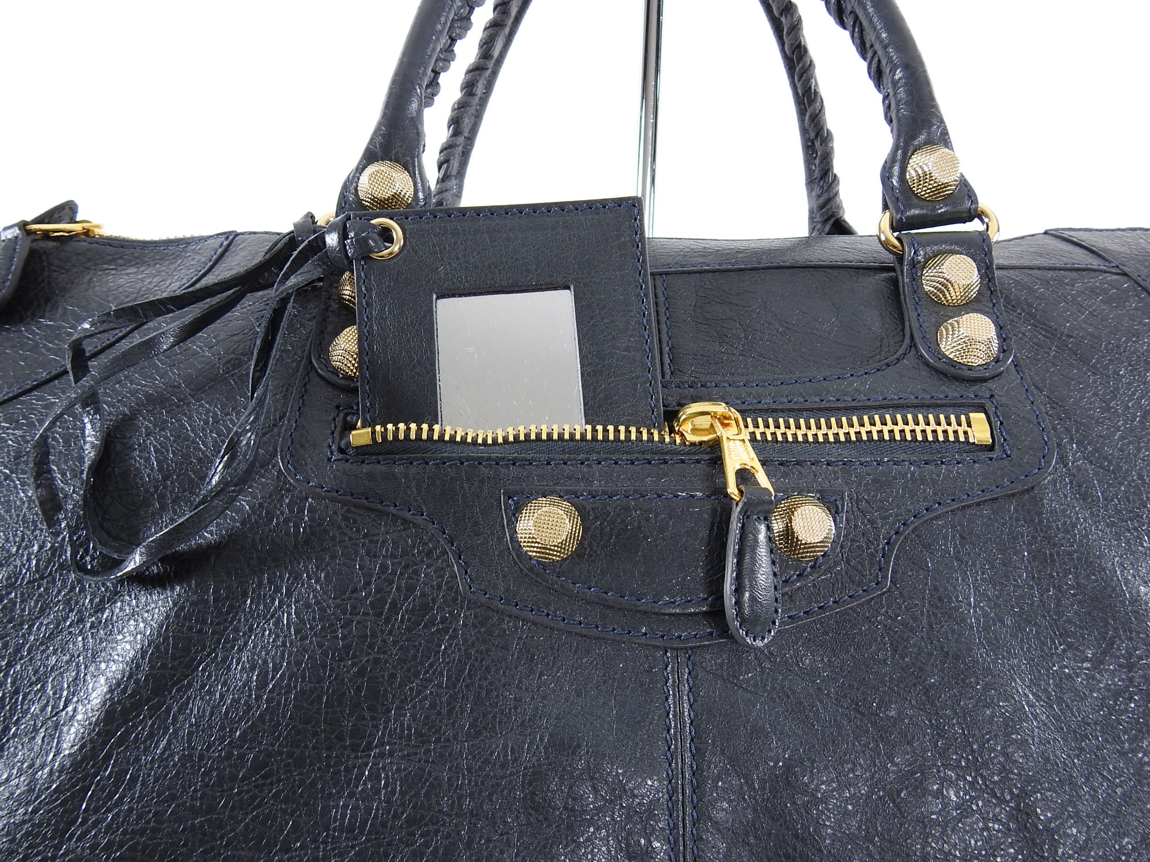 Balenciaga Dark Grey Work Bag with Giant 21 Hardware - Stylish Designer Tote for Women, Perfect for Office, Travel & Everyday Use