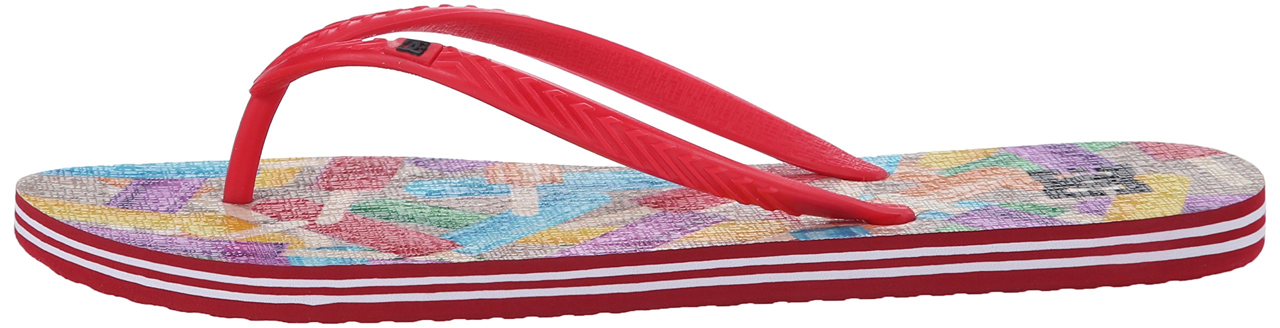 DC Women's Spray Graffik Flip Flops - Comfortable Sandals for Beach, Pool & Summer Outfits | Trendy Casual Footwear for Women