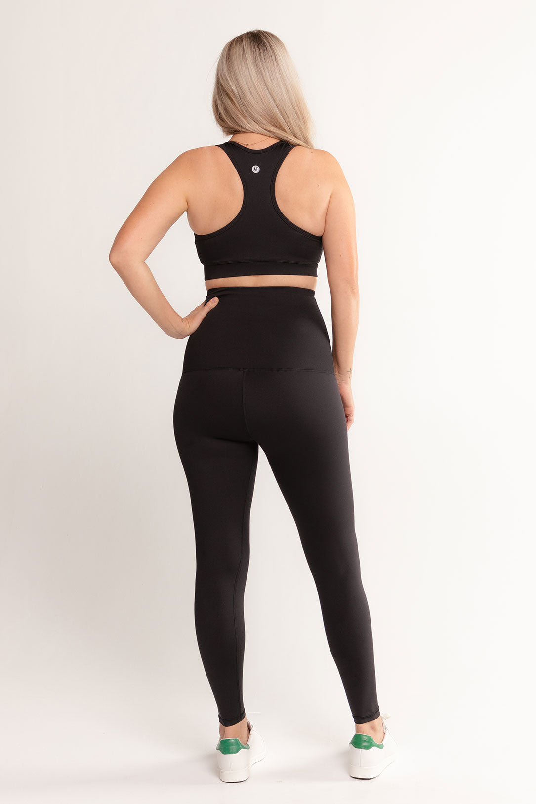 Postpartum Recovery Full Length Legging - High Waisted Maternity Leggings for Women, Black - Perfect for Post Pregnancy Workouts, Yoga & Everyday Comfort