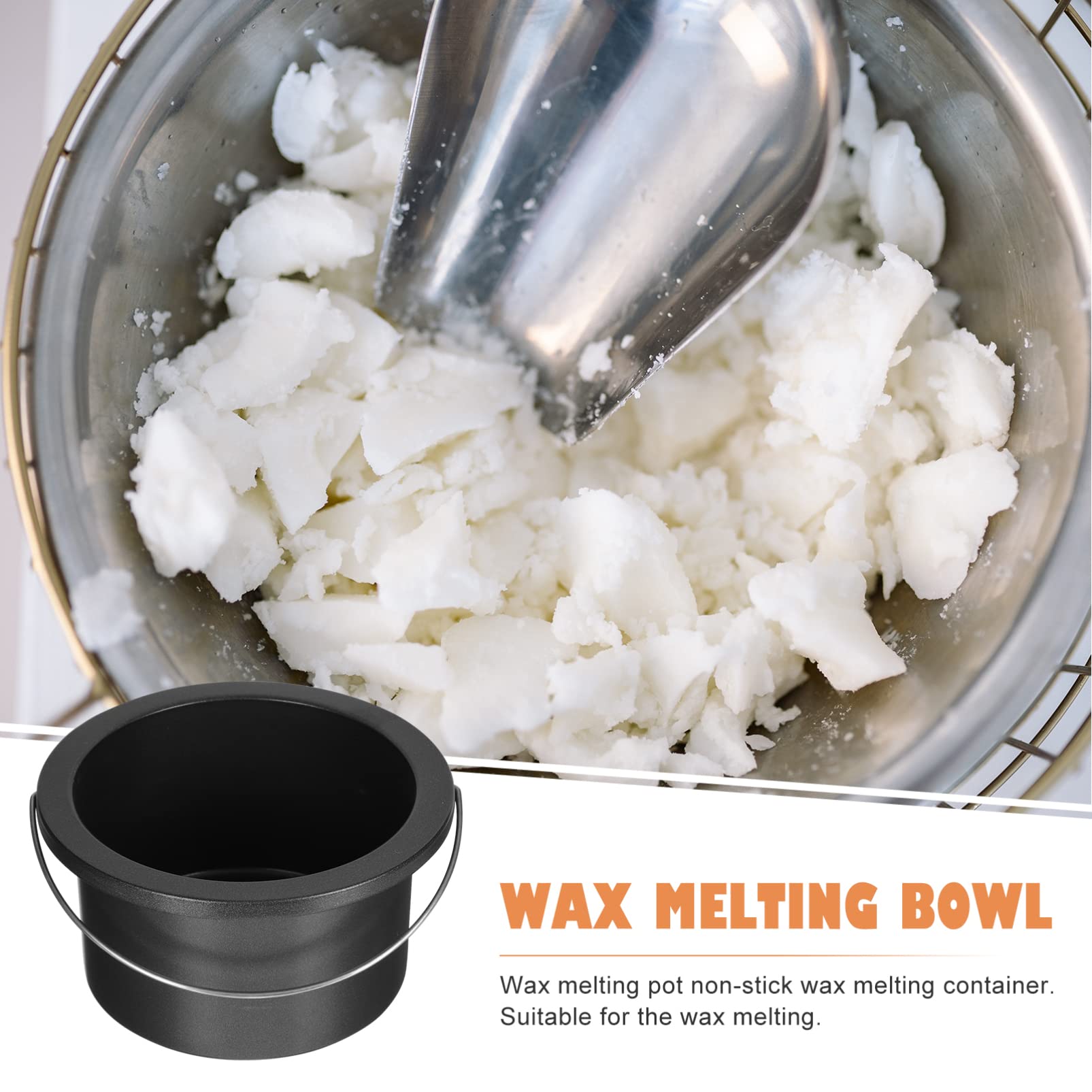 Minkissy 3-Piece Wax Melting Machine Inner Pot Set - Aluminum Replacement Heating Pot for Hot Wax Warmer, Candle Wax Supplies - Perfect for DIY Waxing, Candle Making & Hair Removal at Home or Salon