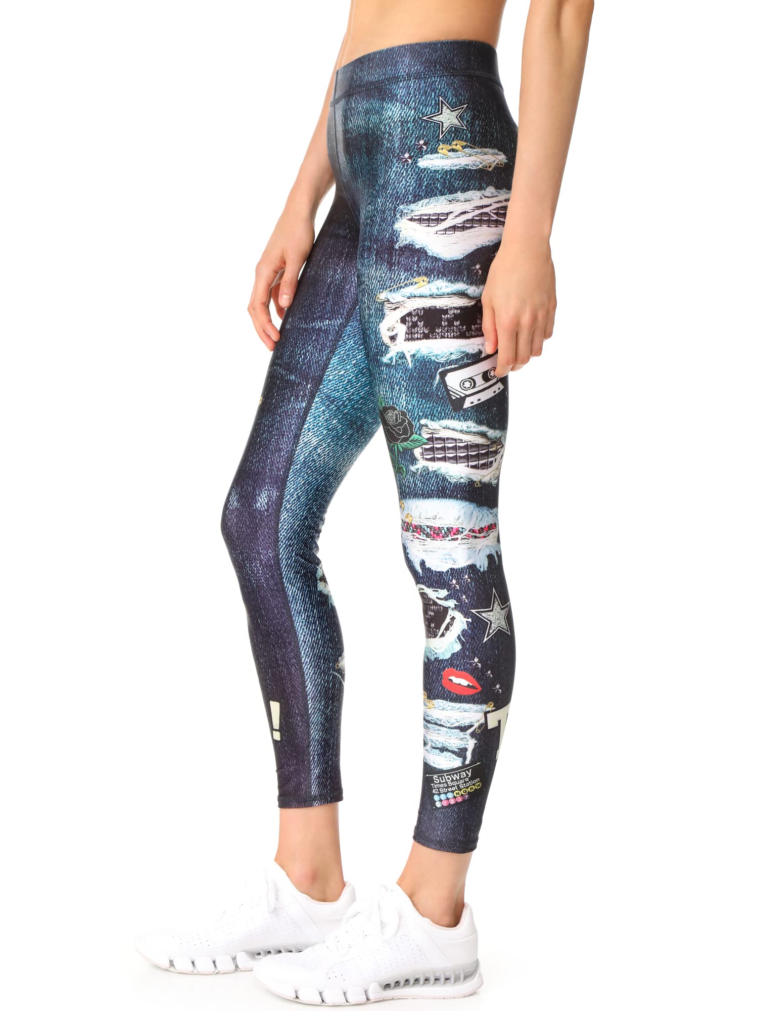 Terez Women's High Waisted Yoga Leggings - Soft Stretchy Workout Pants for Running, Gym & Lounge - Plus Size Available