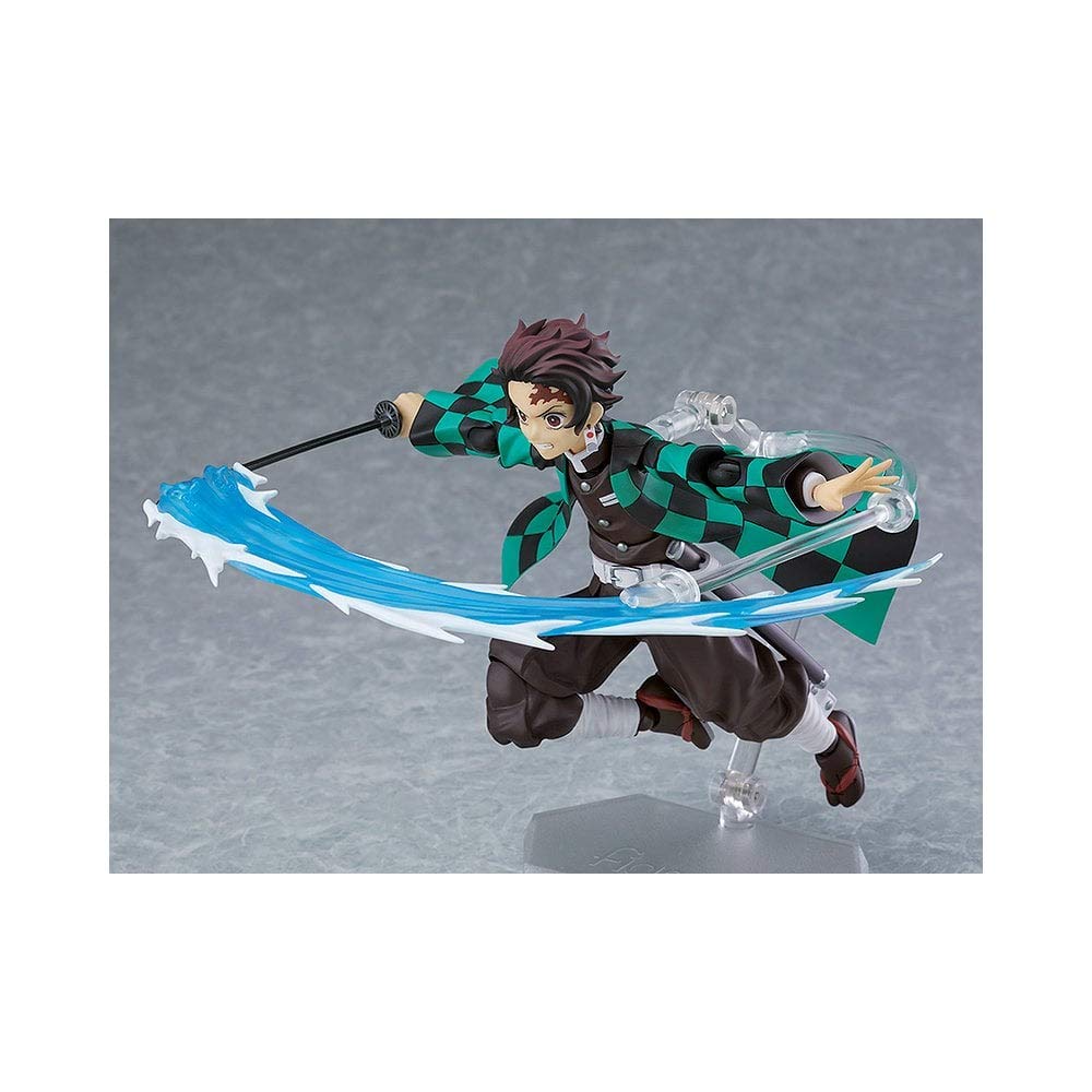 Max Factory Demon Slayer Tanjiro Kamado Deluxe Figma Action Figure - Anime Collectible Toy for Fans & Gift - Perfect for Display, Cosplay & Roleplay