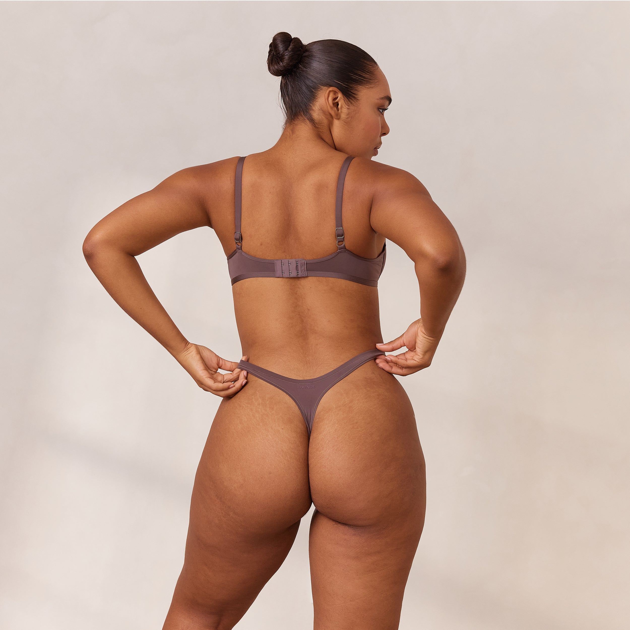 Barely There Plunge Bra in Damson - Seamless Comfort for Everyday Wear & Special Occasions