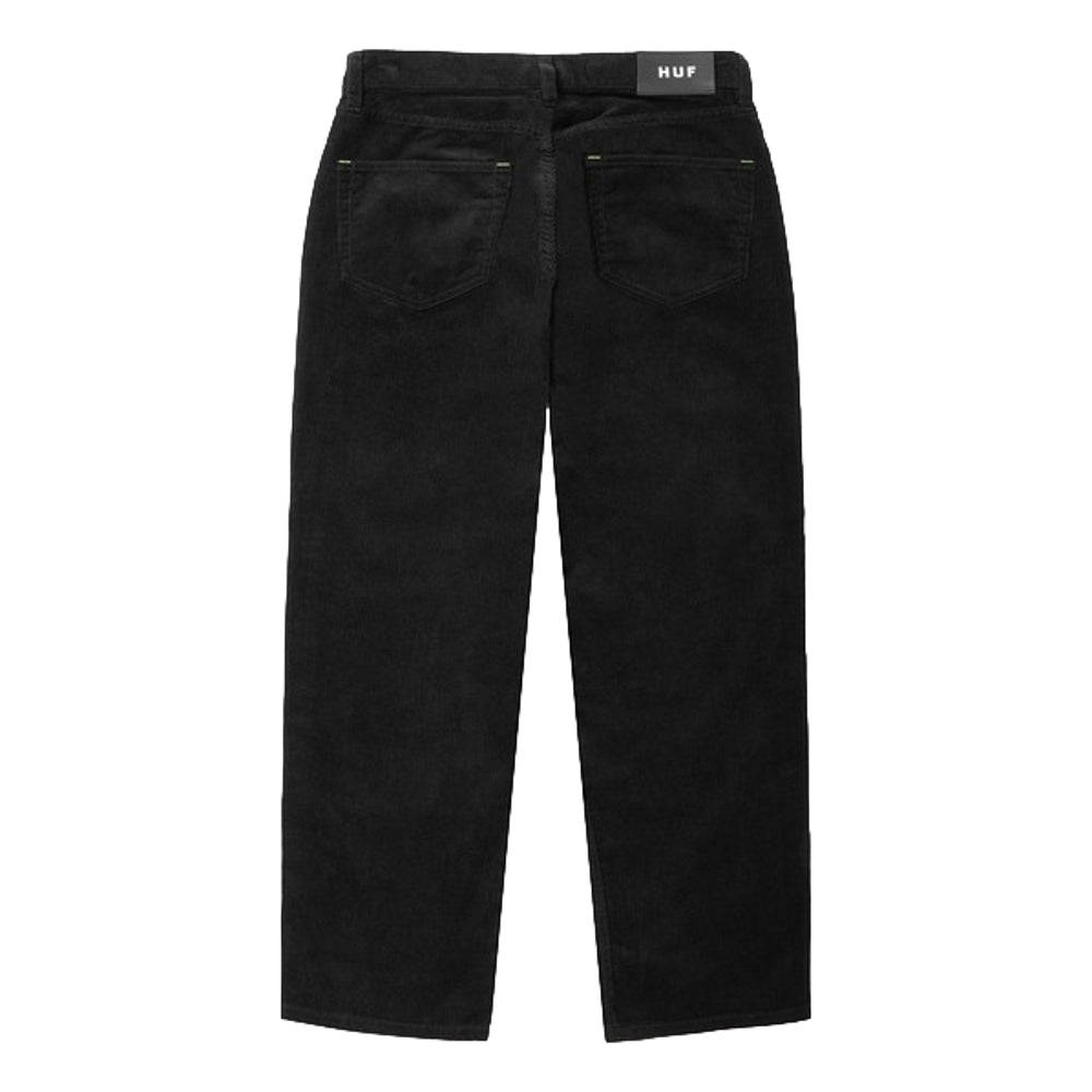 HUF JP Classic Cord Pants for Men - Black Corduroy Casual Pants | Streetwear Fashion, Comfortable & Stylish for Everyday Wear and Urban Outfits