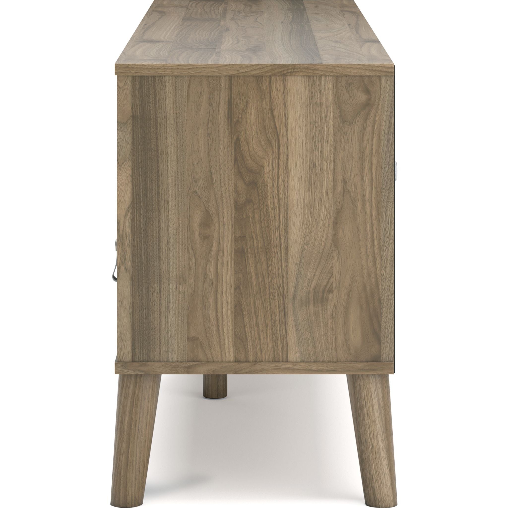 Aprilyn TV Stand in Honey Finish - Modern Entertainment Center for Living Room, Bedroom & Home Theater