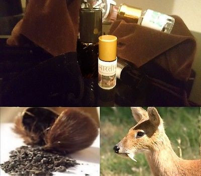 Authentic Wild Indian Kasturi Deer Musk Attar Oil 3ml - Natural Aphrodisiac Pheromone Perfume for Men & Women | Romantic Dates, Meditation, Spiritual Rituals