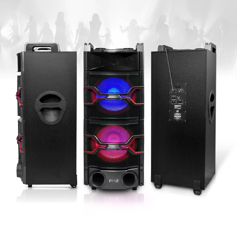 Portable PA Loudspeaker System - 1000W High Power Bluetooth Karaoke Speaker with Microphone for Outdoor Parties, Events & Home Entertainment