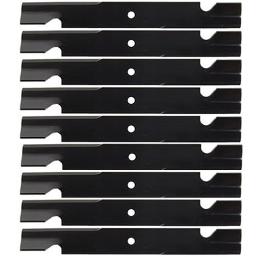 (9 Pack) Premium Replacement Notched Lawn Mower Deck Blades - Compatible with Hustler 602771, 793935, 794214, 794230, 793794X | 20.5
