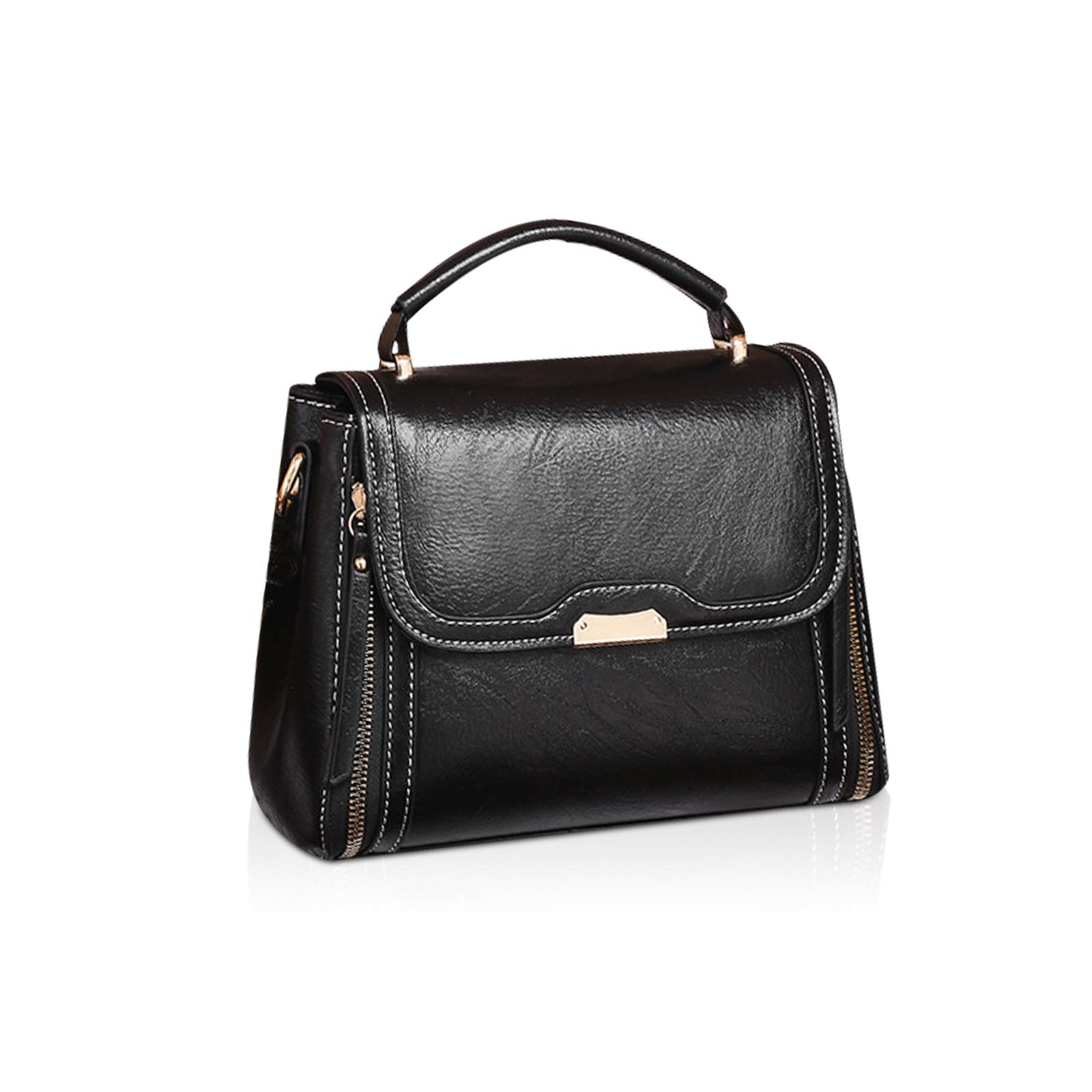NICOLE & DORIS Women's Vintage PU Leather Crossbody Bag - Small Shoulder Handbag with Credit Card Zipper Pocket | Perfect for Daily Use, Travel, Shopping & Date Night Outfits