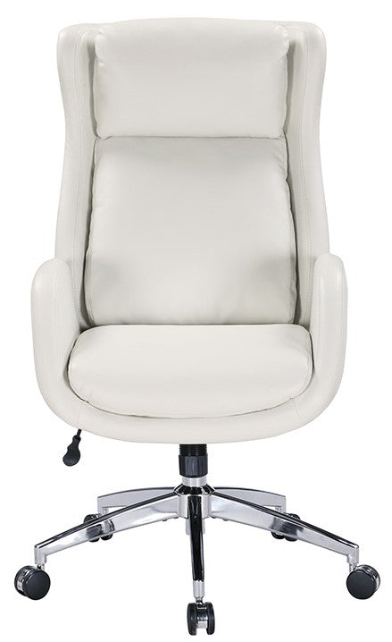 OSP Furnishings Blanchard Faux Leather Office Chair - Ergonomic Executive Desk Chair with Adjustable Height & Swivel - Perfect for Home Office, Gaming & Workspaces