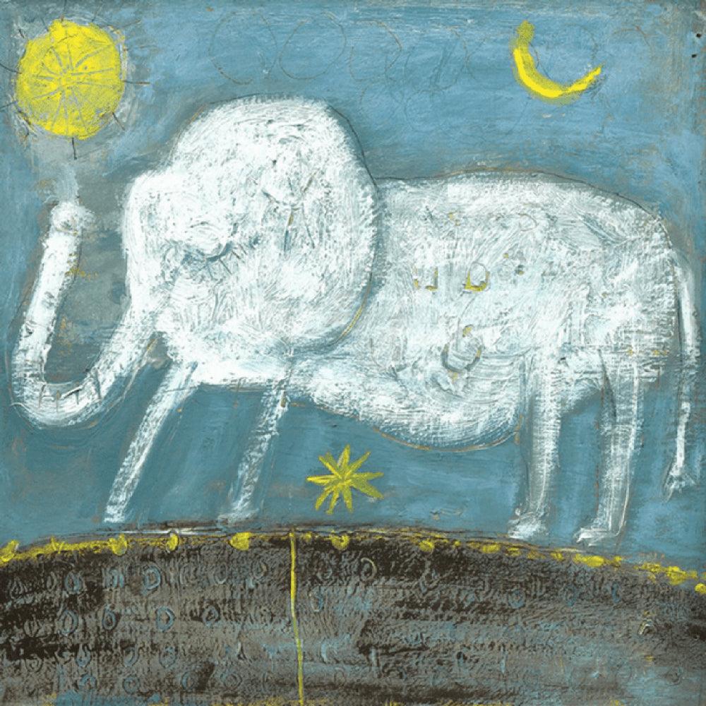 Cute Baby Elephant Wall Art Print - Nursery Decor, Kids Room, Playroom & Baby Shower Gift - Perfect for Animal Lovers