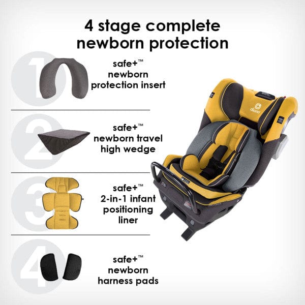 Diono Radian 3QXT All-in-One Convertible Car Seat with LATCH System - Safe & Comfortable for Infants to Toddlers - Perfect for Travel, Daily Commute & Family Road Trips