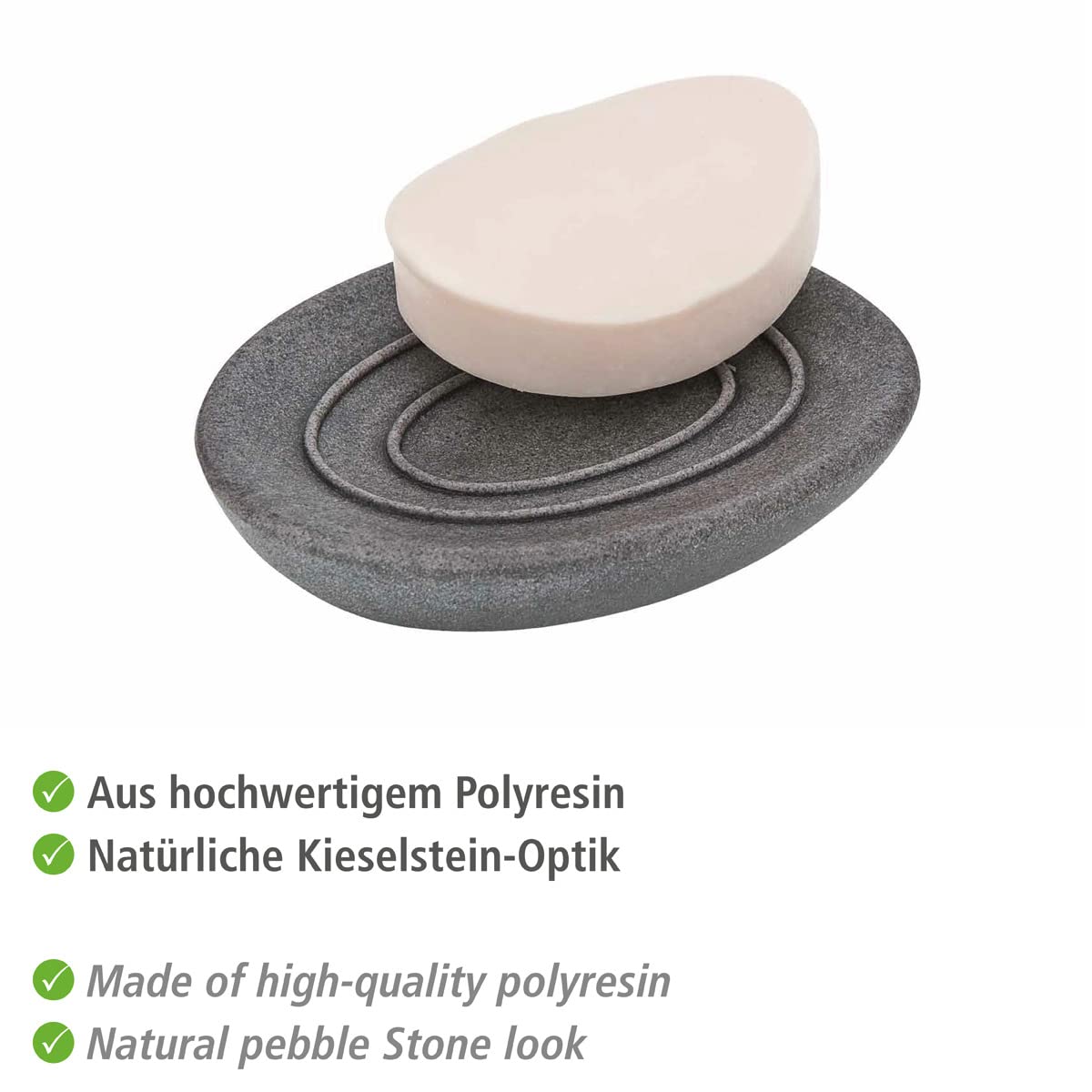 Wenko Soap Dish for Bathroom & Kitchen - Durable & Stylish